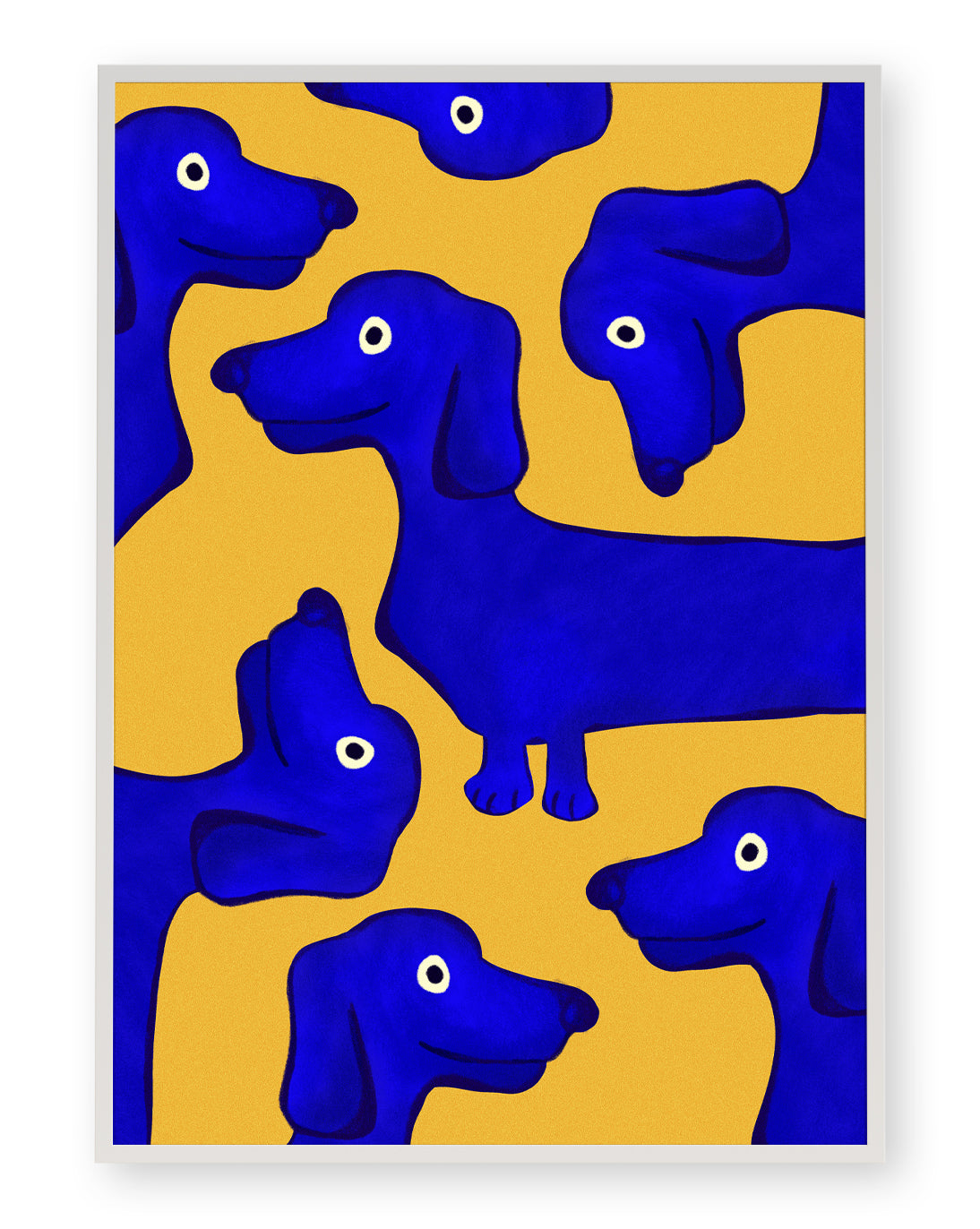 BLUE SAUSAGE ART PRINT - nertdawg