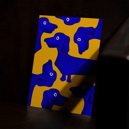 BLUE SAUSAGE ART PRINT - nertdawg