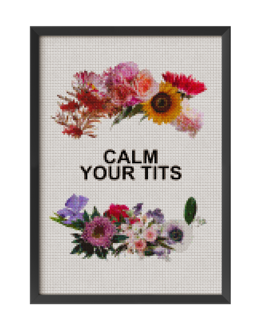 CALM YOUR TITS KNIT INSPIRED ART PRINT