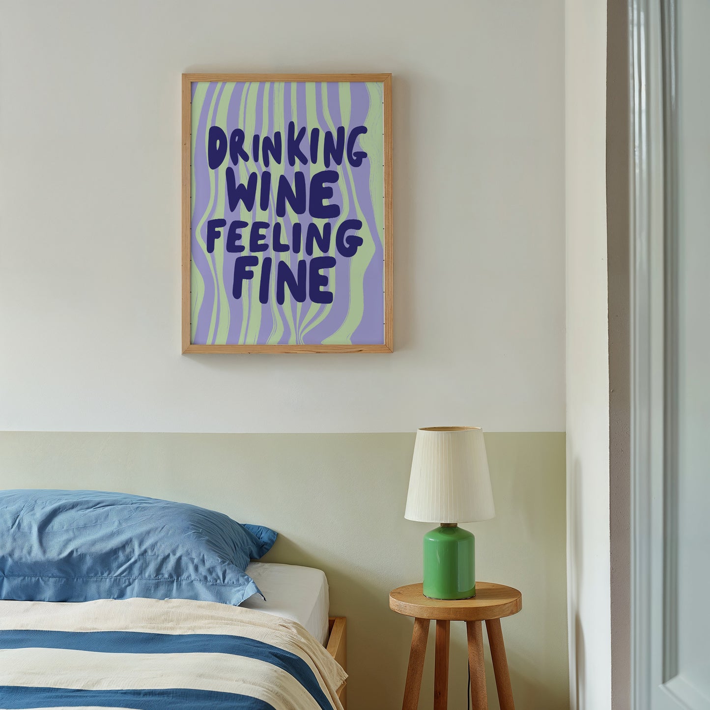 DRINKING WINE FEELING FINE ART PRINT