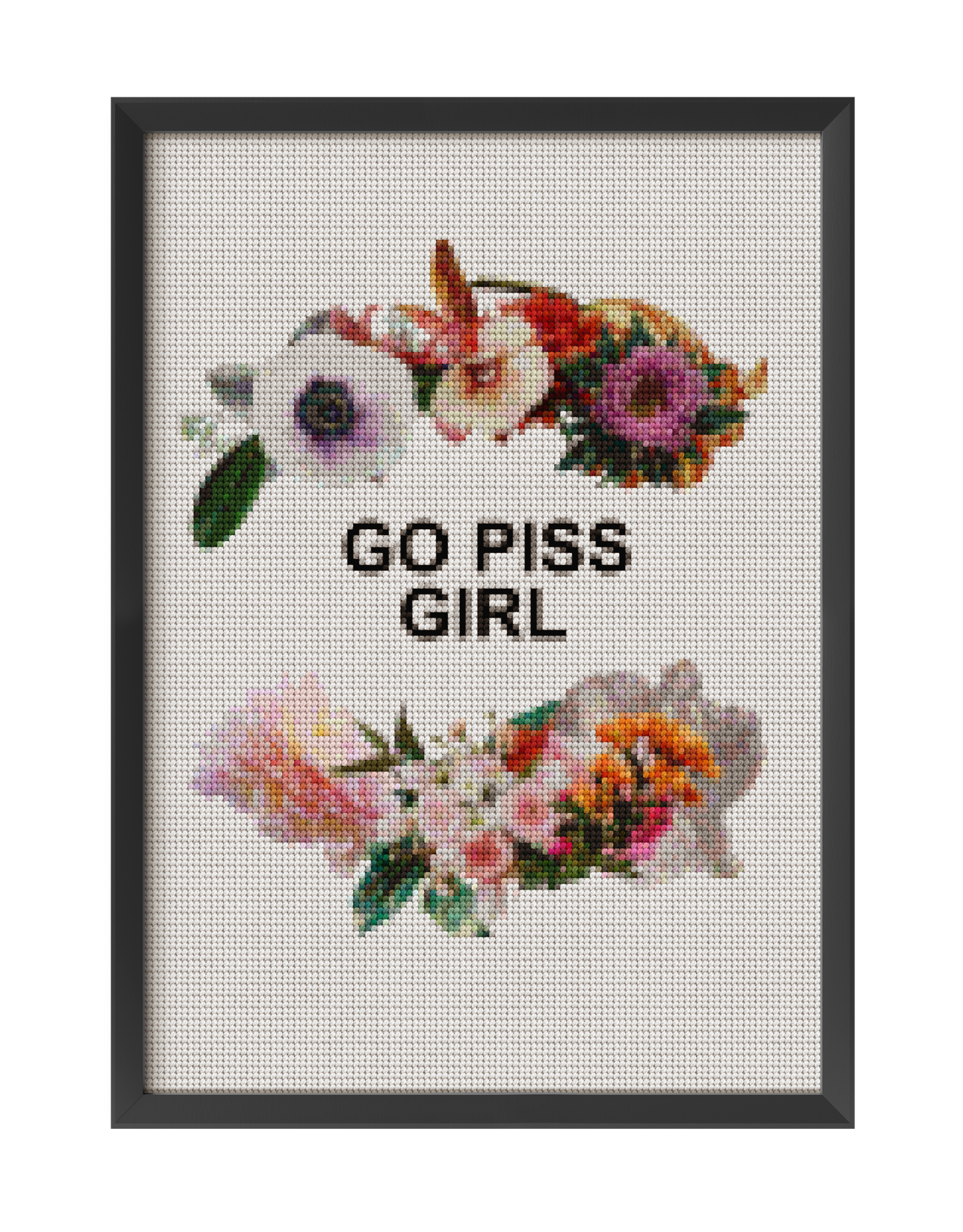 GO PISS GIRL KNIT INSPIRED ART PRINT