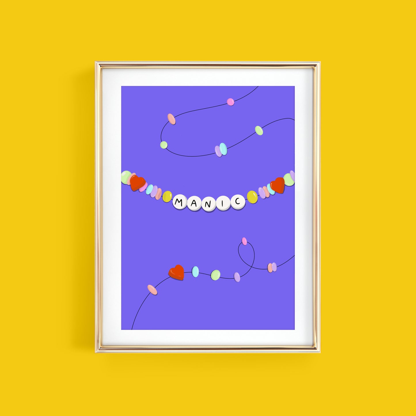 MANIC FRIENDSHIP BRACELET ART PRINT