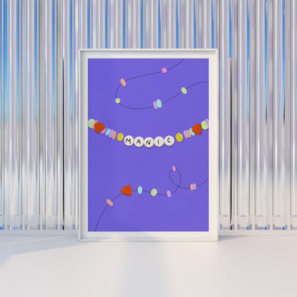 MANIC FRIENDSHIP BRACELET ART PRINT