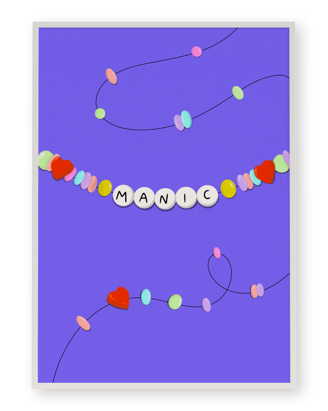 MANIC FRIENDSHIP BRACELET ART PRINT