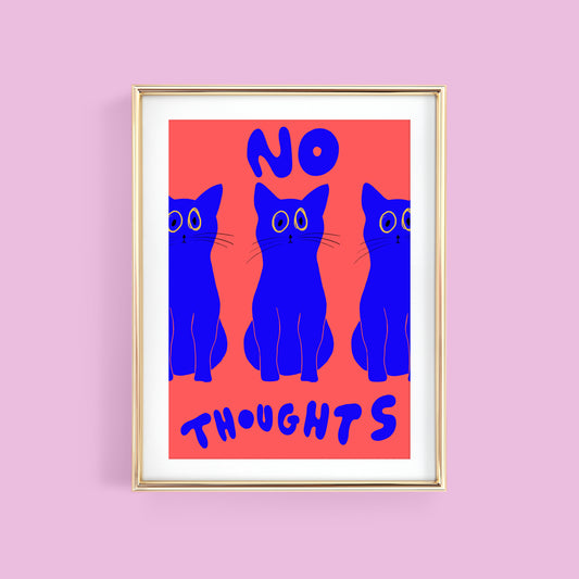 NO THOUGHTS EMPTY HEAD PRINT