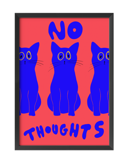 NO THOUGHTS EMPTY HEAD PRINT