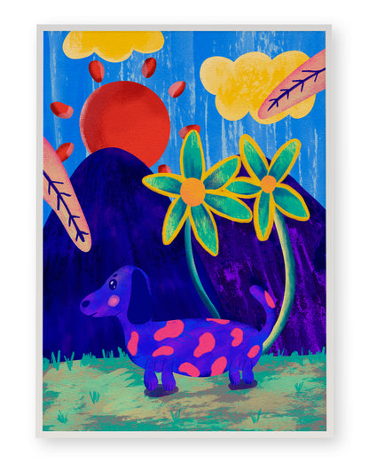 PSYCHEDELIC SAUSAGE ART PRINT - nertdawg